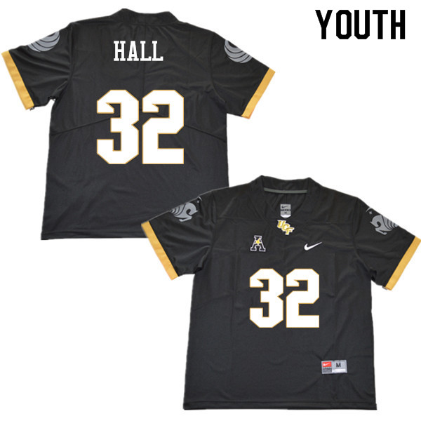 Youth #32 Ashton Hall UCF Knights College Football Jerseys Sale-Black